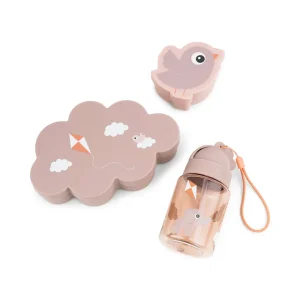 Set de Caja almuerzo con botella Playground rosa