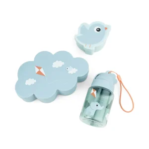 Set de Caja almuerzo con botella Playground azul