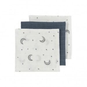 Pack 3 Muselinas Medianas 70x70 cm Moon Indigo