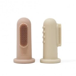 Pack 2 Cepillos de Dientes Dedal de Silicona Solid S Mushie