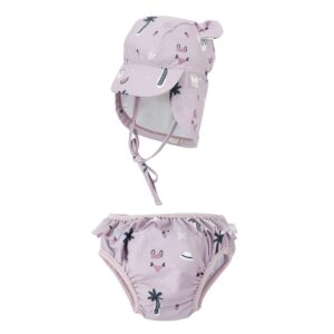 Conjunto de bañador pañal y gorra Hawai 3-9 meses